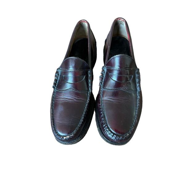 Johnston & Murphy Other - Johnston & Murphy Aristocraft Penny Loafers Burgundy Leather Size 8